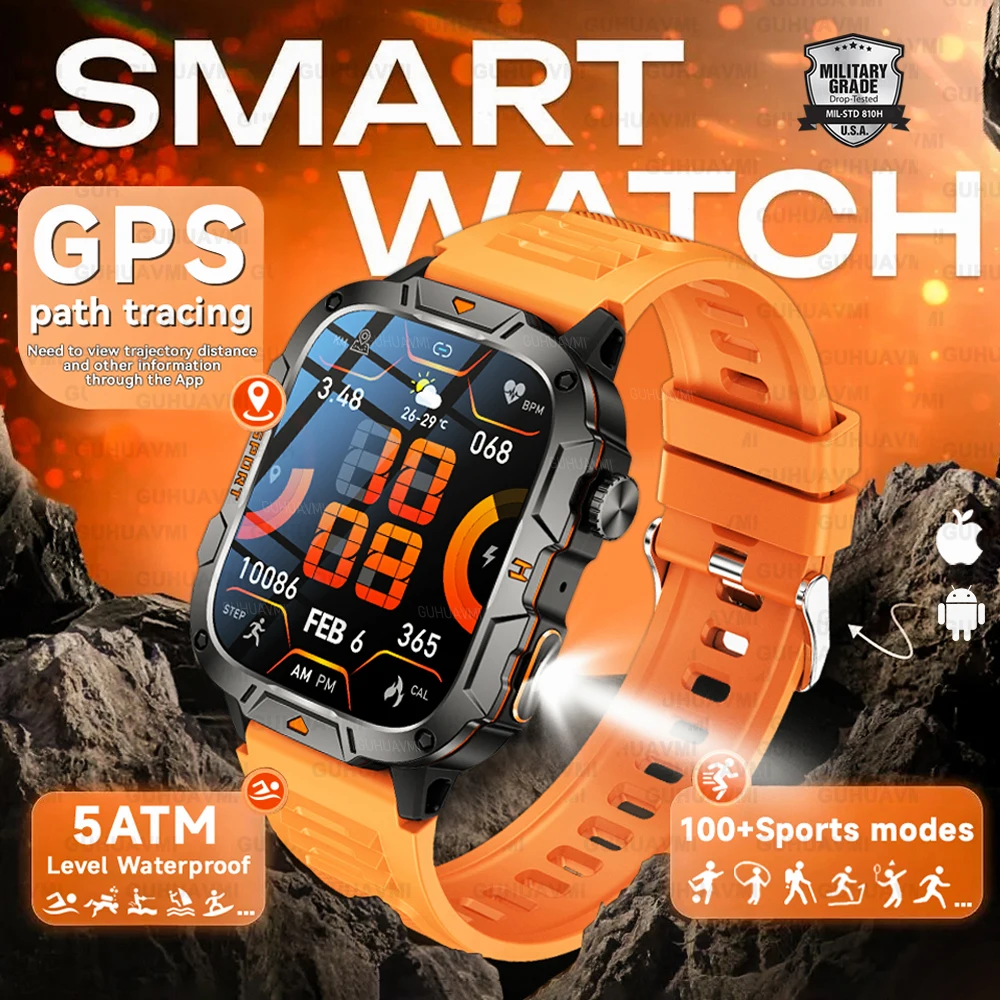 2025 New For Xiaomi Rugged Military Smart Watch Men 1.96" AMOLED Screen GPS trackr 5ATM Sports Fitness Bluetooth Call SmartWatch
2025 New For Xiaomi Rugged Military Smart Watch Men 1.96" AMOLED Screen GPS trackr 5ATM Sports Fitness Bluetooth Call SmartWatch