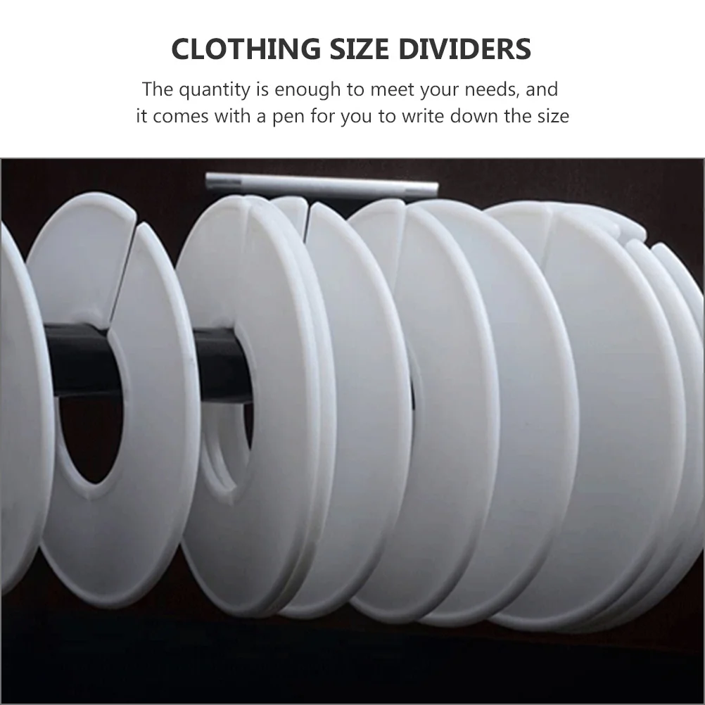 30pcs Size Dividers For Clothes Plastic Closet Divider Round Hanger Sorting Tool Wardrobe Organization Home Shop Storage Rack
30pcs Size Dividers For Clothes Plastic Closet Divider Round Hanger Sorting Tool Wardrobe Organization Home Shop Storage Rack