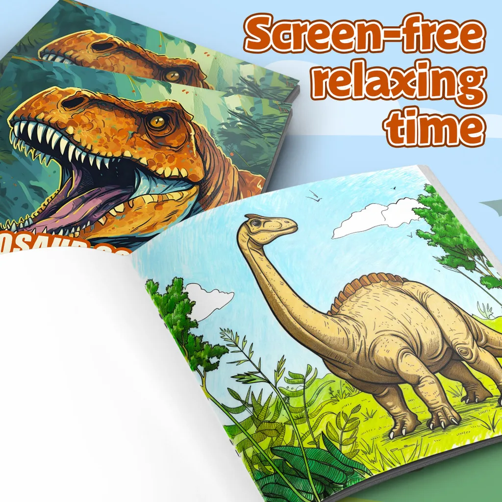 Dinosaur Coloring Book for Kids Ages 6–12 & Adults—Series 11|Detailed Dinosaur Art,Lay‑Flat Binding|Stress‑Relief Gift—T‑Rex
Dinosaur Coloring Book for Kids Ages 6–12 & Adults—Series 11|Detailed Dinosaur Art,Lay‑Flat Binding|Stress‑Relief Gift—T‑Rex