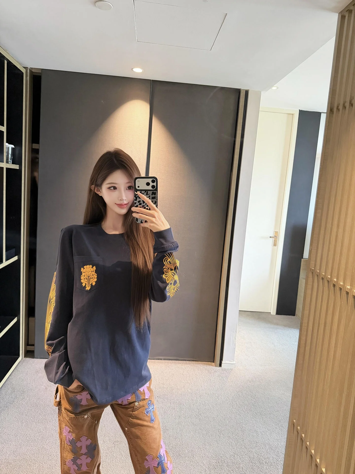 Retro American Style Long Sleeve Women's T-shirt Vine Sword Print Casual Top Standard Fit Summer Fashion Ladies' Tee
Retro American Style Long Sleeve Women's T-shirt Vine Sword Print Casual Top Standard Fit Summer Fashion Ladies' Tee