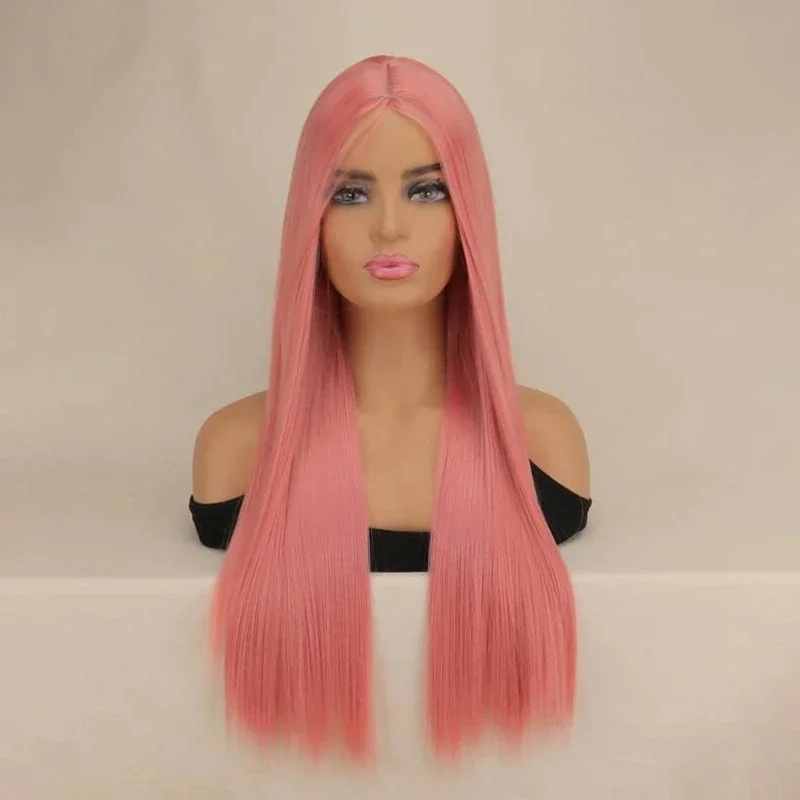 Long Straight Pink Cosplay Wigs Synthetic Wigs for Women Heat Resistant Fiber Hair for Daily Party Lolita Costume
Long Straight Pink Cosplay Wigs Synthetic Wigs for Women Heat Resistant Fiber Hair for Daily Party Lolita Costume
