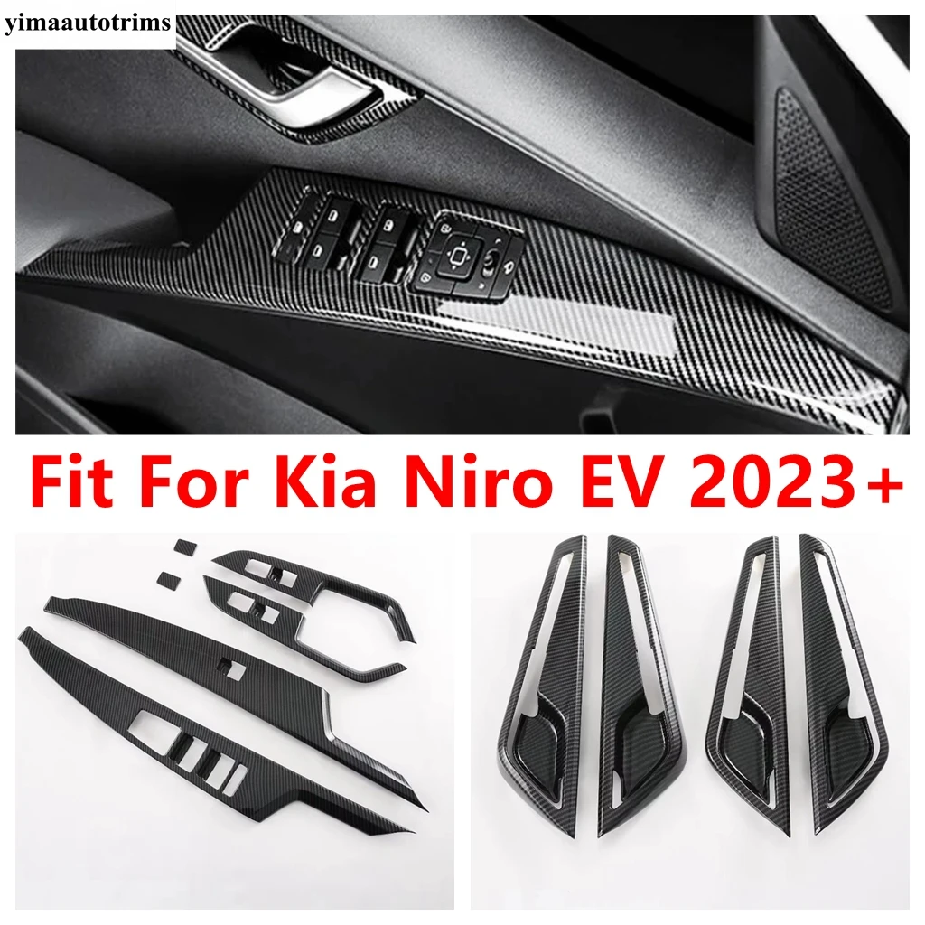 For Kia Niro EV 2023 Car Inner Door Window Lift Handle Bowl Frame Decoration Cover Trim ABS Carbon Fiber Interior Accessories
For Kia Niro EV 2023 Car Inner Door Window Lift Handle Bowl Frame Decoration Cover Trim ABS Carbon Fiber Interior Accessories