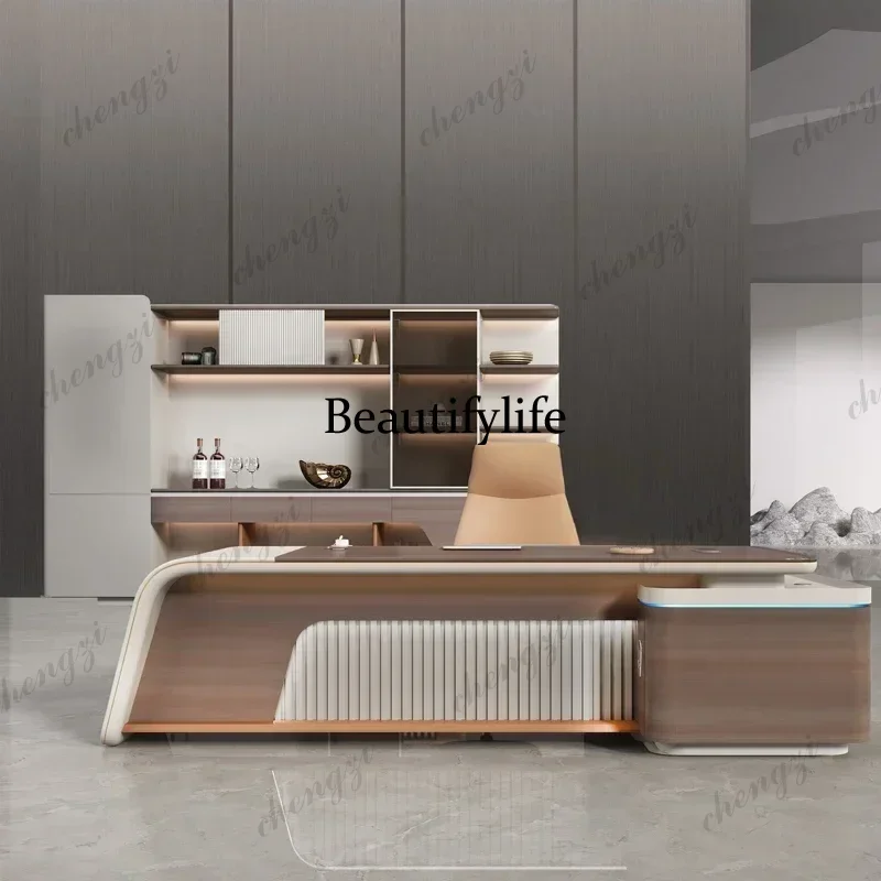 Luxury Office Desk Manager Executive With Led Drawers Storage L Shaped Modern Simplicity Computer Table Furniture Filing Cabinet
Luxury Office Desk Manager Executive With Led Drawers Storage L Shaped Modern Simplicity Computer Table Furniture Filing Cabinet