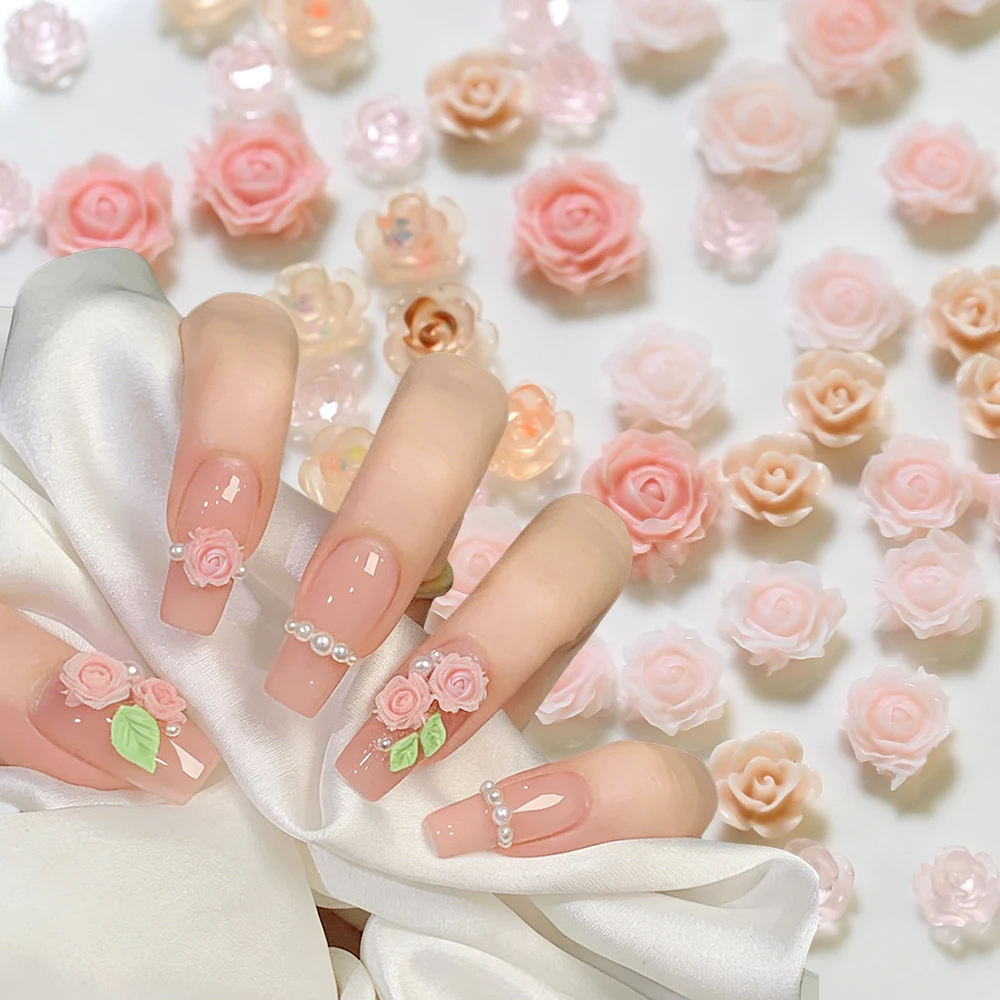 24 Grids 3D Resin Rose Nail Art Charms Gradient Pink Beige Mixed Color Mini Flower, for DIY Manicure Press On Nails Art Supplies
24 Grids 3D Resin Rose Nail Art Charms Gradient Pink Beige Mixed Color Mini Flower, for DIY Manicure Press On Nails Art Supplies