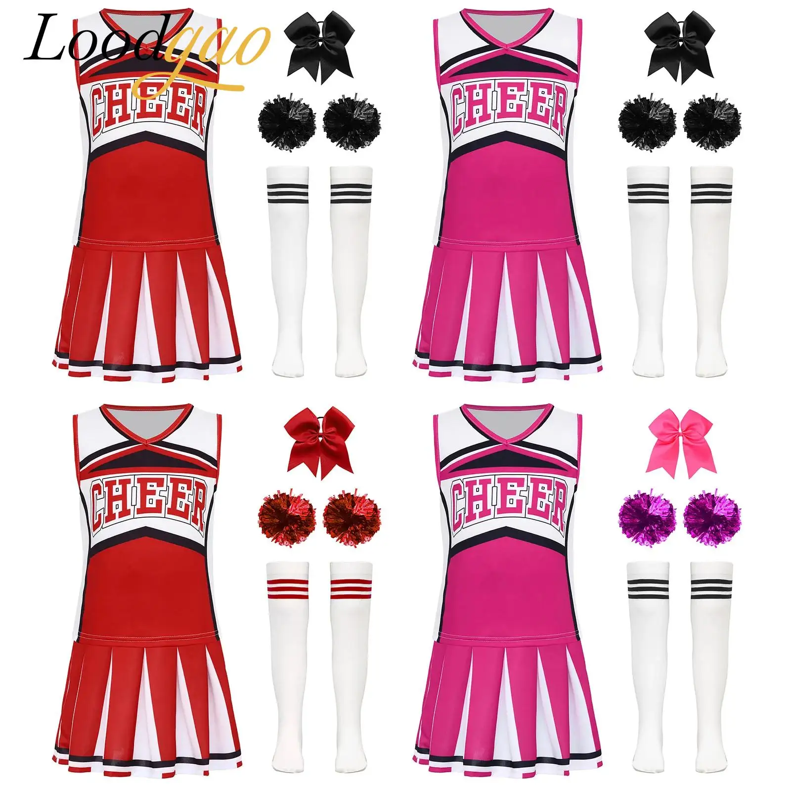 Girls Cheerleading Uniform Dancewear SetCheer Dance Outfit Cosplay Cheerleader Costume Sets
Girls Cheerleading Uniform Dancewear SetCheer Dance Outfit Cosplay Cheerleader Costume Sets