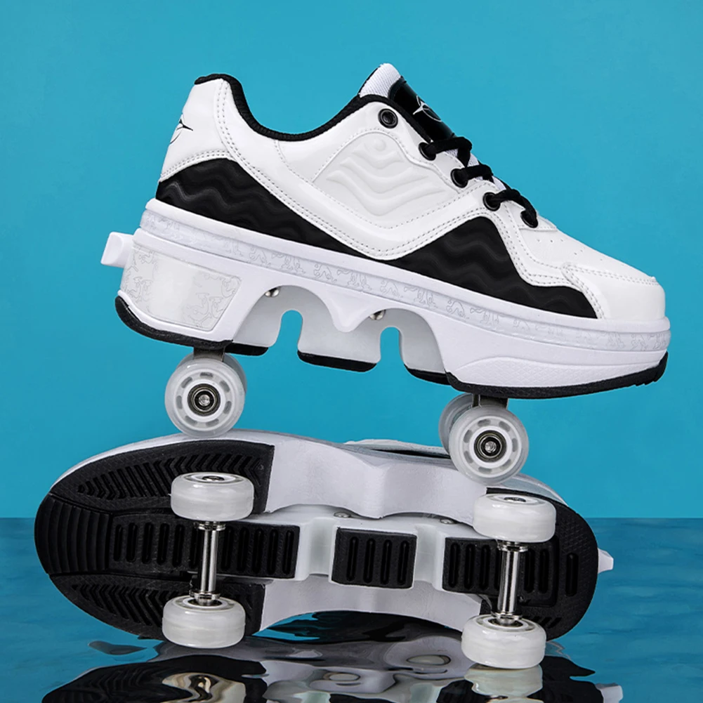 Roller Skate Shoes 2 in 1 Skating Shoes Anti-collision Automatic Walking Shoes Breathable Kick Roller Shoes for Outdoor Fun
Roller Skate Shoes 2 in 1 Skating Shoes Anti-collision Automatic Walking Shoes Breathable Kick Roller Shoes for Outdoor Fun