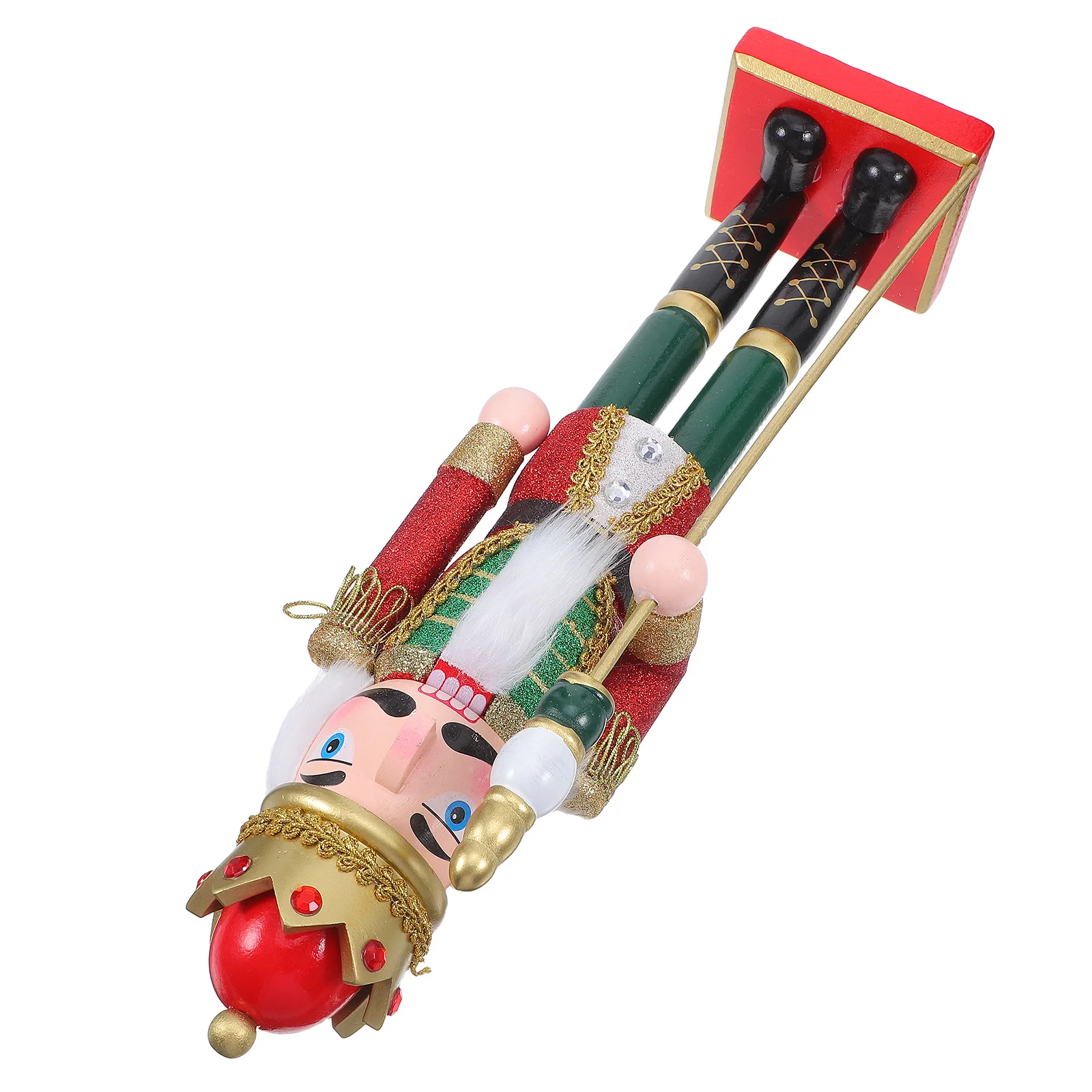 Wooden Nutcracker Christmas Decoration Traditional Holiday Nutcracker for Table Fireplace Shelf Kitchen Countertop Festive Xmas
Wooden Nutcracker Christmas Decoration Traditional Holiday Nutcracker for Table Fireplace Shelf Kitchen Countertop Festive Xmas