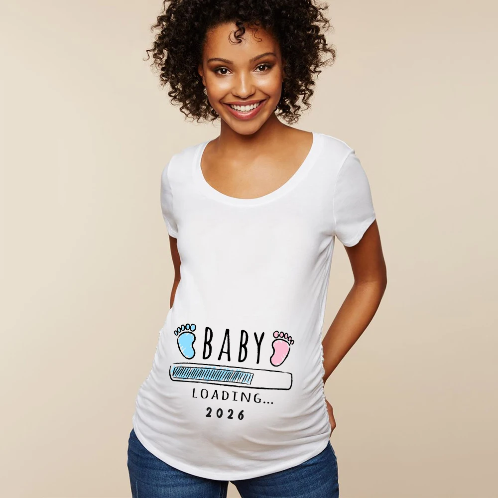 Baby Loading 2026 Women Maternity T Shirt Pregnant Outfit Summer T-shirt Pregnancy Announcement Tshirt New Mom Shirts Clothes
Baby Loading 2026 Women Maternity T Shirt Pregnant Outfit Summer T-shirt Pregnancy Announcement Tshirt New Mom Shirts Clothes