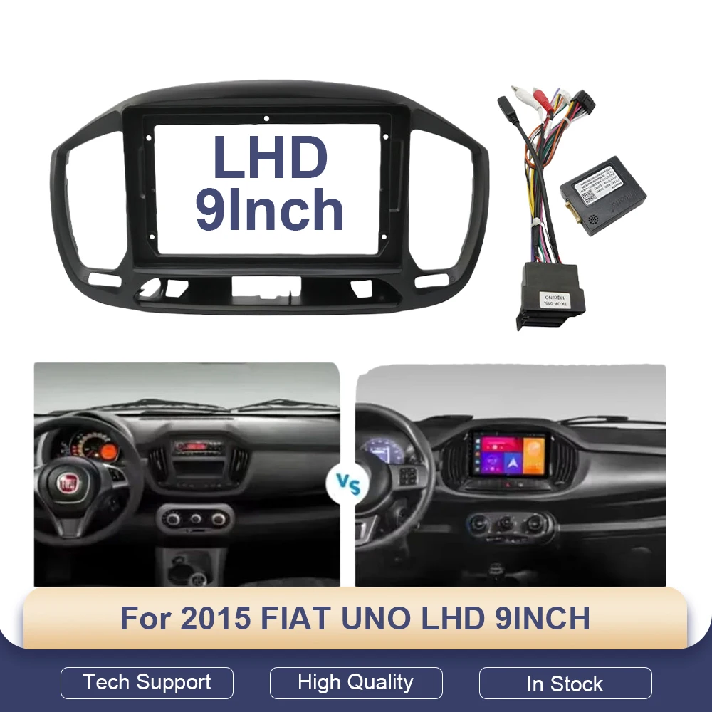 Автомагнитола MP5 на Android с кабелями, рамкой и Canbus для FIAT UNO 2015 (левый руль), 9 дюймов, с навигацией и аксессуарами для установки на приборную панель
Автомагнитола MP5 на Android с кабелями, рамкой и Canbus для FIAT UNO 2015 (левый руль), 9 дюймов, с навигацией и аксессуарами для установки на приборную панель