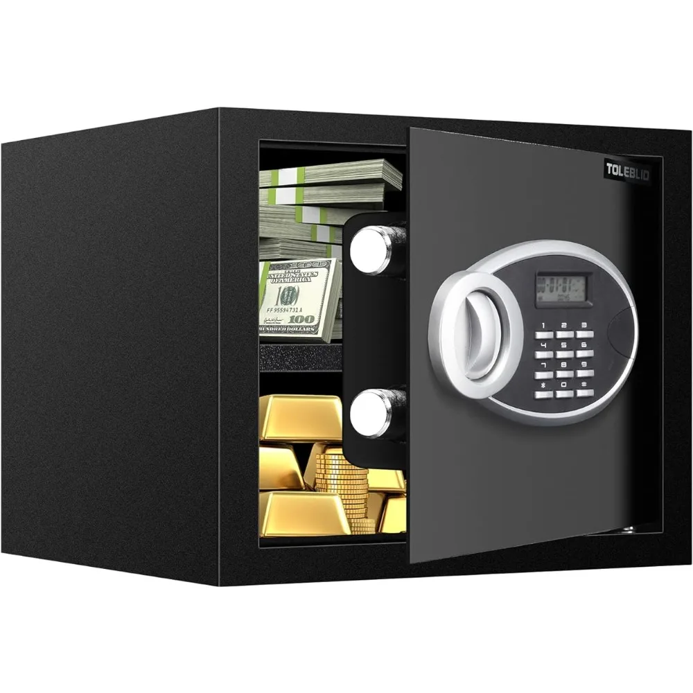 0.7 Cu ft Small Personal Home Security Safe Box, Home Safe Fireproof Waterproof with Programmable Keypad Lock
0.7 Cu ft Small Personal Home Security Safe Box, Home Safe Fireproof Waterproof with Programmable Keypad Lock