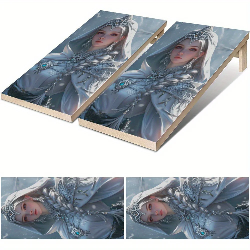 Frost Realm Saintess Waterproof Cornhole Board Vinyl Wraps, PVC Outdoor Game Board Design, Perfect for Sports & Leisure Activiti
Frost Realm Saintess Waterproof Cornhole Board Vinyl Wraps, PVC Outdoor Game Board Design, Perfect for Sports & Leisure Activiti