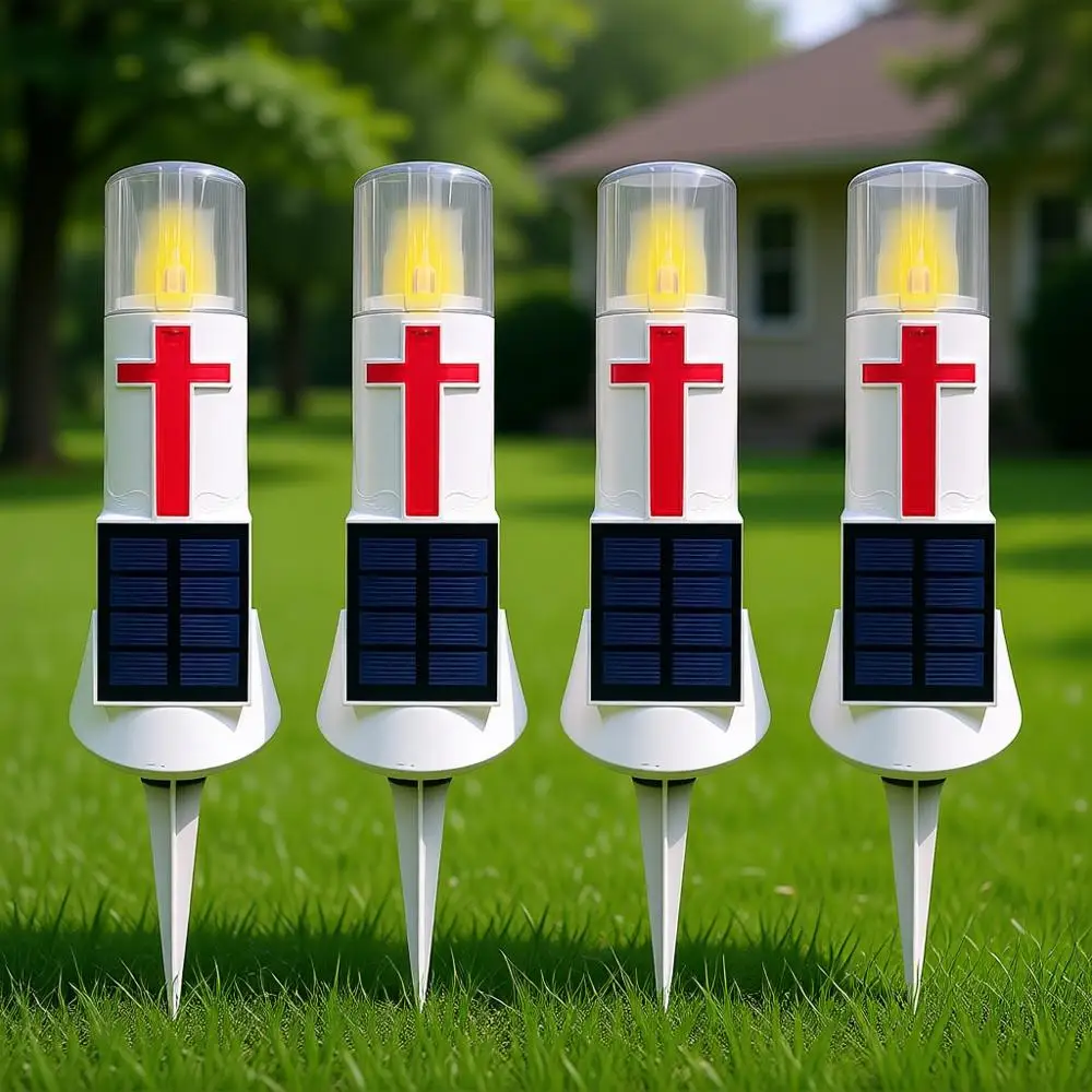 Уличный солнечный светодиодный светильник для украшения кладбища, имитирующий мерцающие свечи, или для домашнего мемориального декора, для двора (4 шт.)
Уличный солнечный светодиодный светильник для украшения кладбища, имитирующий мерцающие свечи, или для домашнего мемориального декора, для двора (4 шт.)