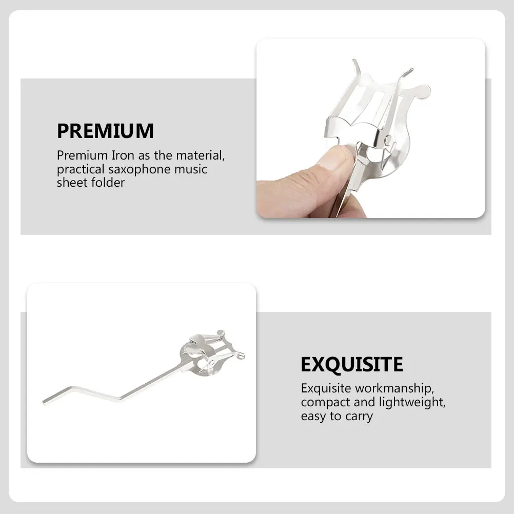 1 Pc Creative Iron Saxophone Sheet Music Stand Exquisite Craftsmanship Lightweight And Convenient For Performances
1 Pc Creative Iron Saxophone Sheet Music Stand Exquisite Craftsmanship Lightweight And Convenient For Performances