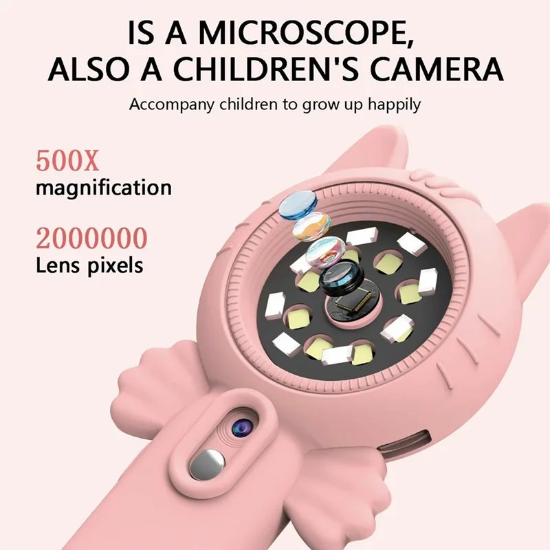 Y58A 2 In 1 Mini Digital Microscope 500X Handheld Microscope 2 MP Camera With 8 Leds For Kids Plants Insects
Y58A 2 In 1 Mini Digital Microscope 500X Handheld Microscope 2 MP Camera With 8 Leds For Kids Plants Insects