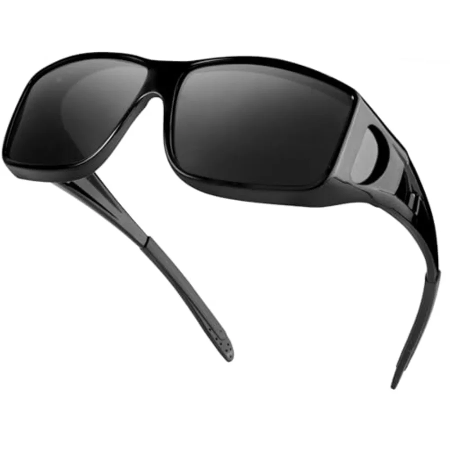 Polarized Fit Over Glasses Sunglasses for Men Wrap Around Shades UV Protection Wear Over Eyeglasses SG0312
Polarized Fit Over Glasses Sunglasses for Men Wrap Around Shades UV Protection Wear Over Eyeglasses SG0312
