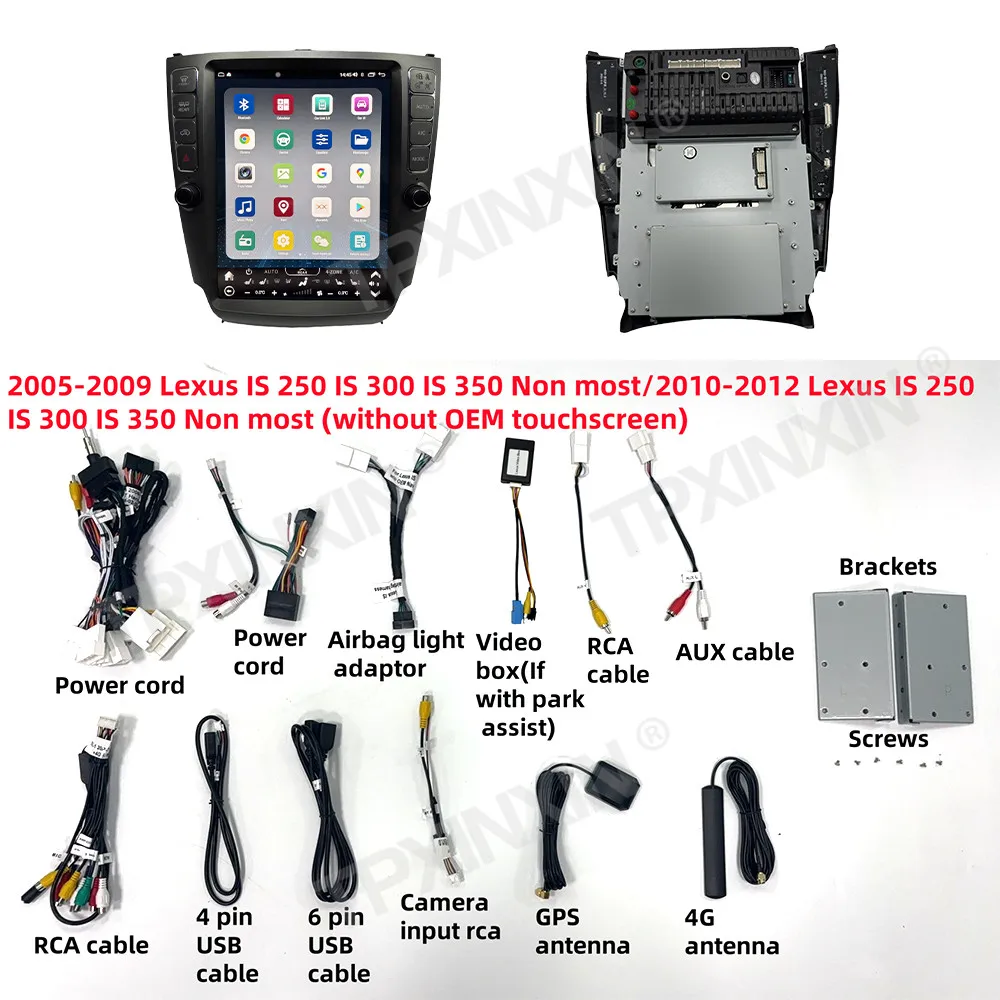 12.1" Auto Android Wireless Carplay GPS Map Navi For Lexus IS IS250 IS300 IS350 2005-2012 Car Radio Multimedia Player Head Unit
12.1" Auto Android Wireless Carplay GPS Map Navi For Lexus IS IS250 IS300 IS350 2005-2012 Car Radio Multimedia Player Head Unit