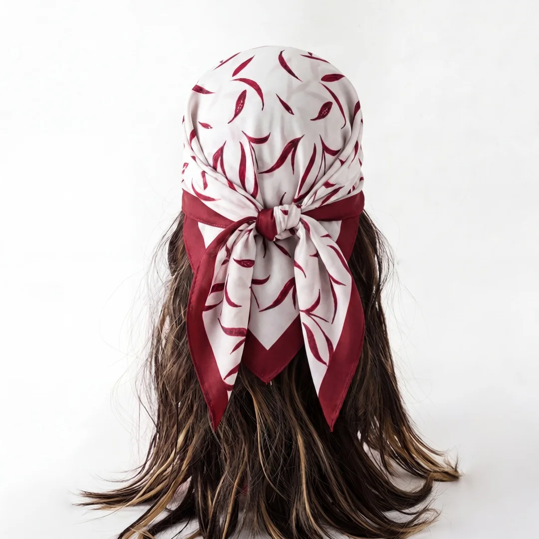 Square Silk Scarf Print Turban Female Hijab Headscarf Neckerchief Bandana Shawl Handkerchief Headband Windproof Luxury Wraps
Square Silk Scarf Print Turban Female Hijab Headscarf Neckerchief Bandana Shawl Handkerchief Headband Windproof Luxury Wraps