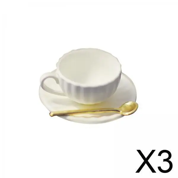 3x1/6 Coffee Cup Plate Spoon Multipurpose for Dollhouse Life Scene Prop Yellow
3x1/6 Coffee Cup Plate Spoon Multipurpose for Dollhouse Life Scene Prop Yellow