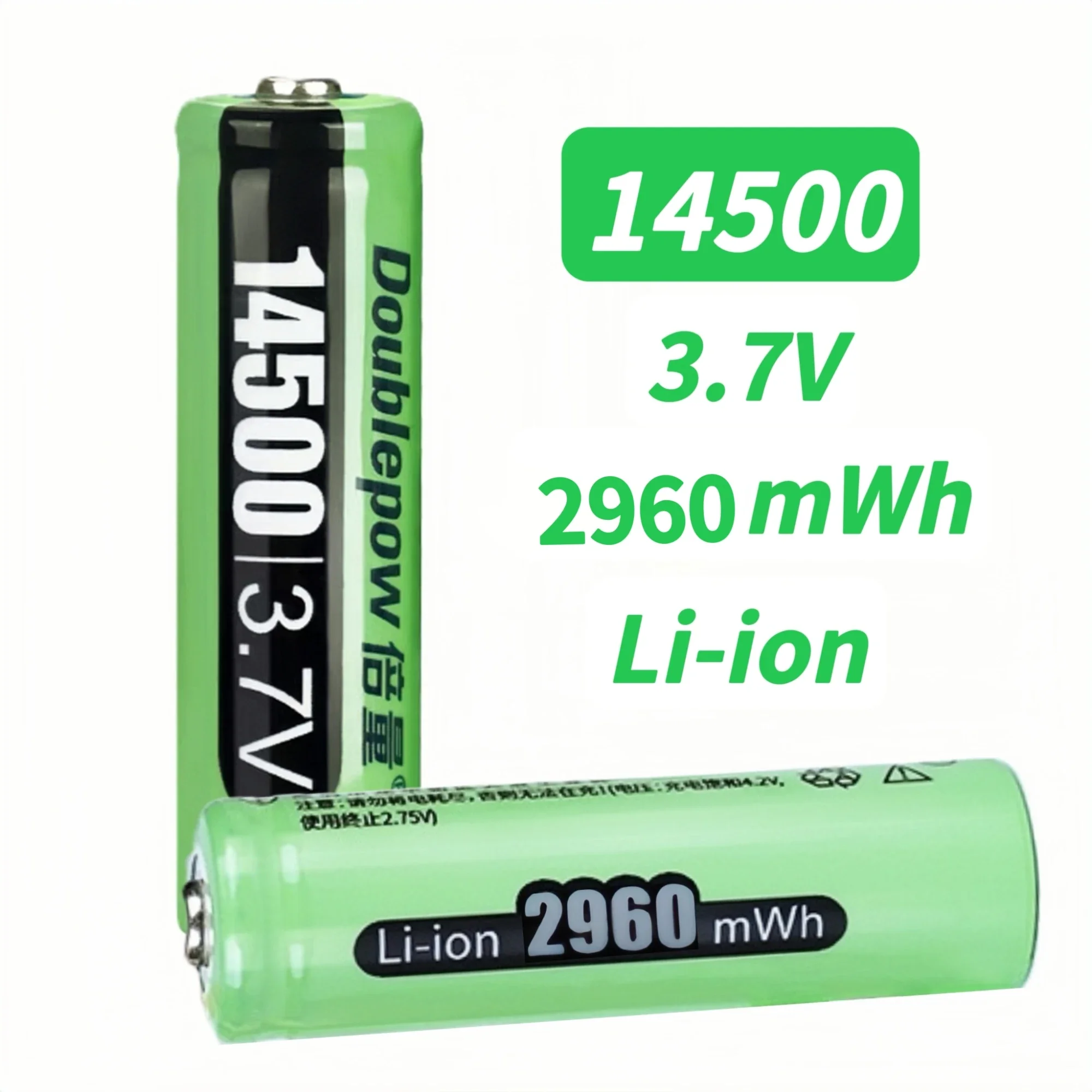 14500 Battery 3.7V 2960mWh Rechargeable lithium battery Charger for Speaker dron Vacuum cleaner Flashlight Sweeping robot Mouse
14500 Battery 3.7V 2960mWh Rechargeable lithium battery Charger for Speaker dron Vacuum cleaner Flashlight Sweeping robot Mouse