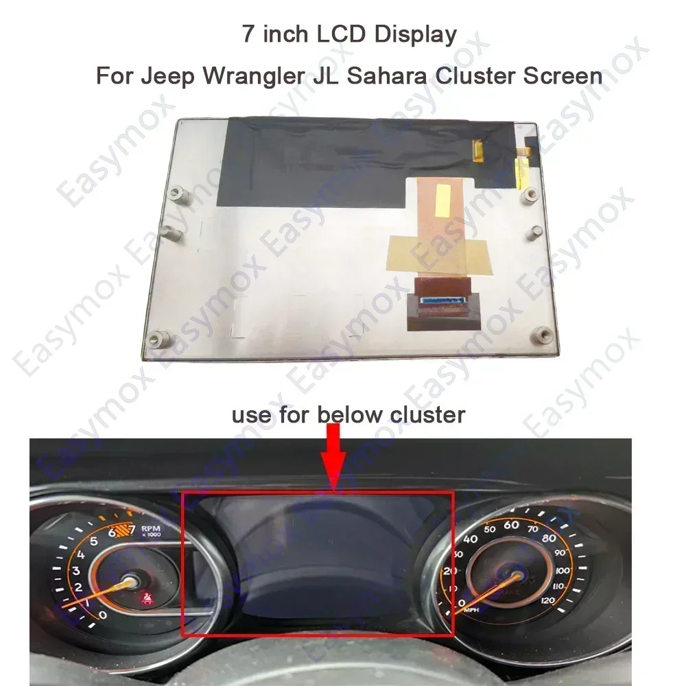 LCD Display for Jeep Wrangler Unlimited 2018-2022 Dashboard Instrument Cluster Speedo Screen Repair 68233868AF LAM070G133A
LCD Display for Jeep Wrangler Unlimited 2018-2022 Dashboard Instrument Cluster Speedo Screen Repair 68233868AF LAM070G133A