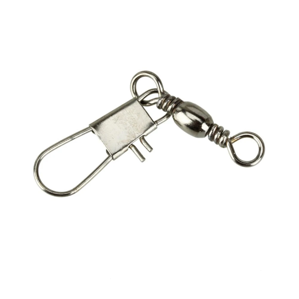 100pcs Fishing Barrel Swivel Snap Connector Hard Metal Size 8 Silver High Speed Rotation Link Ring Bait Lures Hooks Fishing
100pcs Fishing Barrel Swivel Snap Connector Hard Metal Size 8 Silver High Speed Rotation Link Ring Bait Lures Hooks Fishing