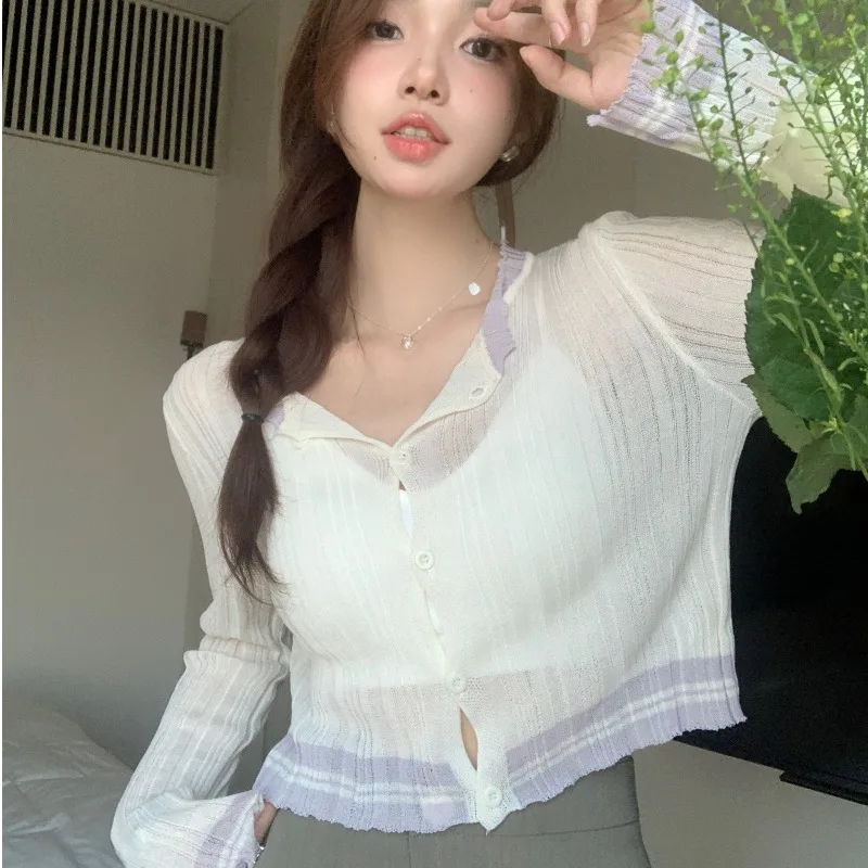 Summer New Loose Thin Semi-Transparent Women's Sun Protection Shirt Short Style Sweet Small Open Cardigan Top Outerwear
Summer New Loose Thin Semi-Transparent Women's Sun Protection Shirt Short Style Sweet Small Open Cardigan Top Outerwear