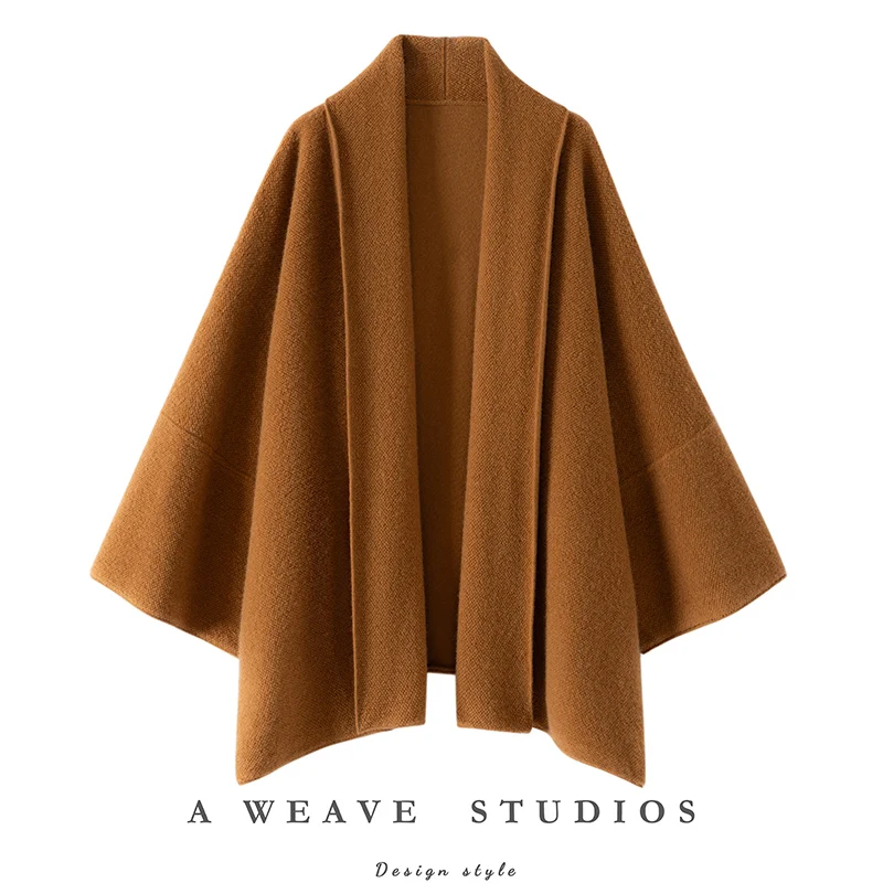 MEELEX Women 100% Pure Cashmere Shawl Sweater Autumn Winter New Style Soft Thick Warm Luxury Cape Woman Knitted Cardigan Tops
MEELEX Women 100% Pure Cashmere Shawl Sweater Autumn Winter New Style Soft Thick Warm Luxury Cape Woman Knitted Cardigan Tops