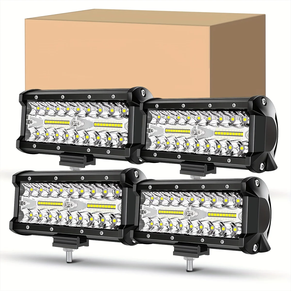 6.5-Inch Flood LED Light Bar - Off-Road Driving Fog Light for Boats, Trucks - 4PCS, Super Bright
6.5-Inch Flood LED Light Bar - Off-Road Driving Fog Light for Boats, Trucks - 4PCS, Super Bright