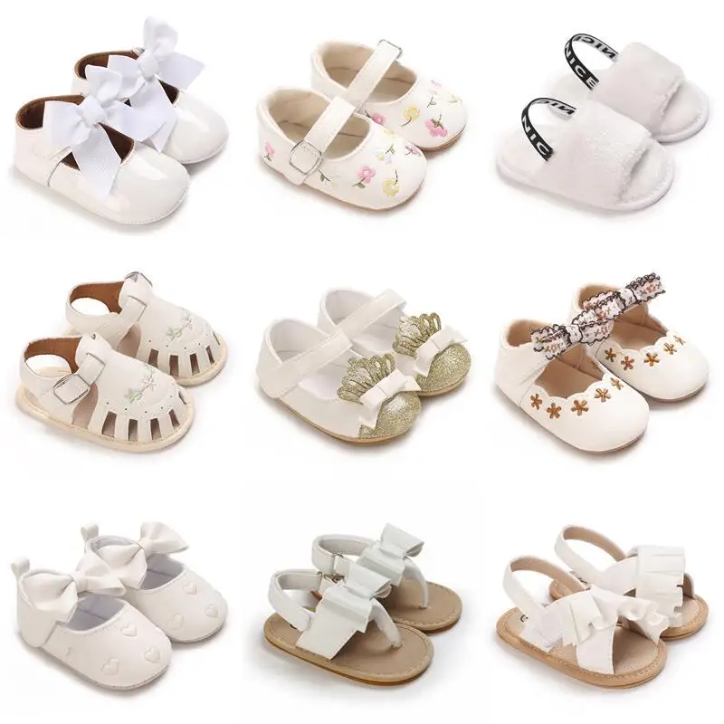 White Newborn Baptism Shoes Baby Girls Soft Sole Shoes 0-18M Shoes for Baby Girl Birthday Gift
White Newborn Baptism Shoes Baby Girls Soft Sole Shoes 0-18M Shoes for Baby Girl Birthday Gift