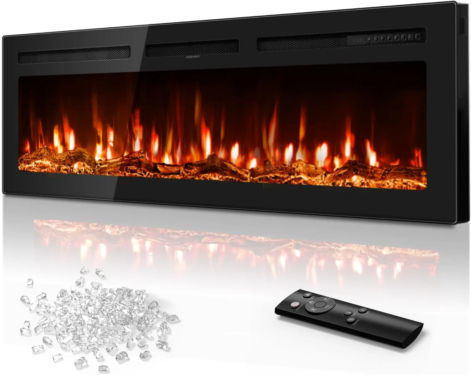 60-дюймовый электрический камин на стене, встраиваемый и настенный, ультратонкий линейный камин, 750/1500 Вт с реалистичным пламенем
60-дюймовый электрический камин на стене, встраиваемый и настенный, ультратонкий линейный камин, 750/1500 Вт с реалистичным пламенем