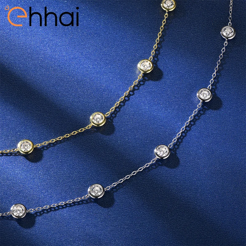 Ehhai 4mm Round Moissanite Bubble Charm Bracelet for Women Real S925 Sterling Silver Chains for Wedding Jewelry Gifts Pulseras
Ehhai 4mm Round Moissanite Bubble Charm Bracelet for Women Real S925 Sterling Silver Chains for Wedding Jewelry Gifts Pulseras