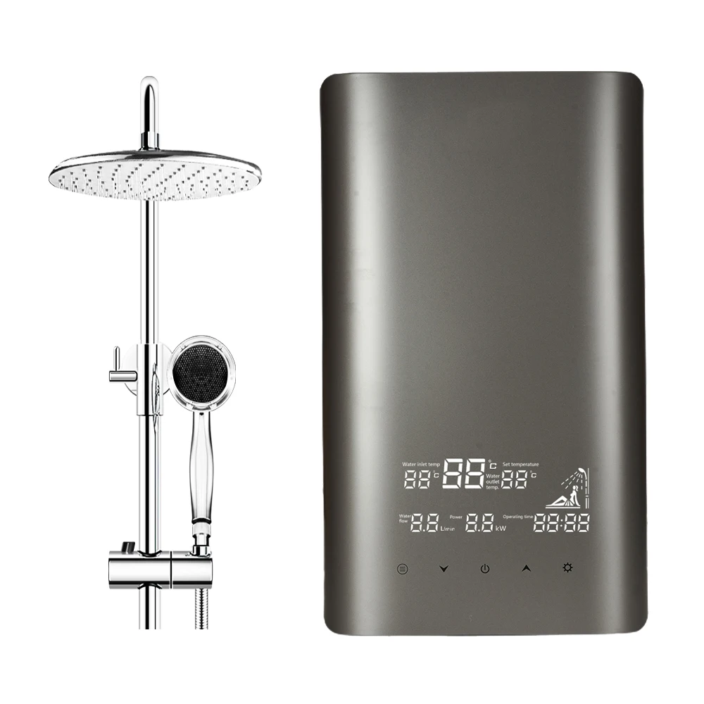 380V 12Kw 3 Phase Electric Tankless Water Heater Household Bath Instant Fast Heat Large Amount of Water For Factory Restaurant
380V 12Kw 3 Phase Electric Tankless Water Heater Household Bath Instant Fast Heat Large Amount of Water For Factory Restaurant
