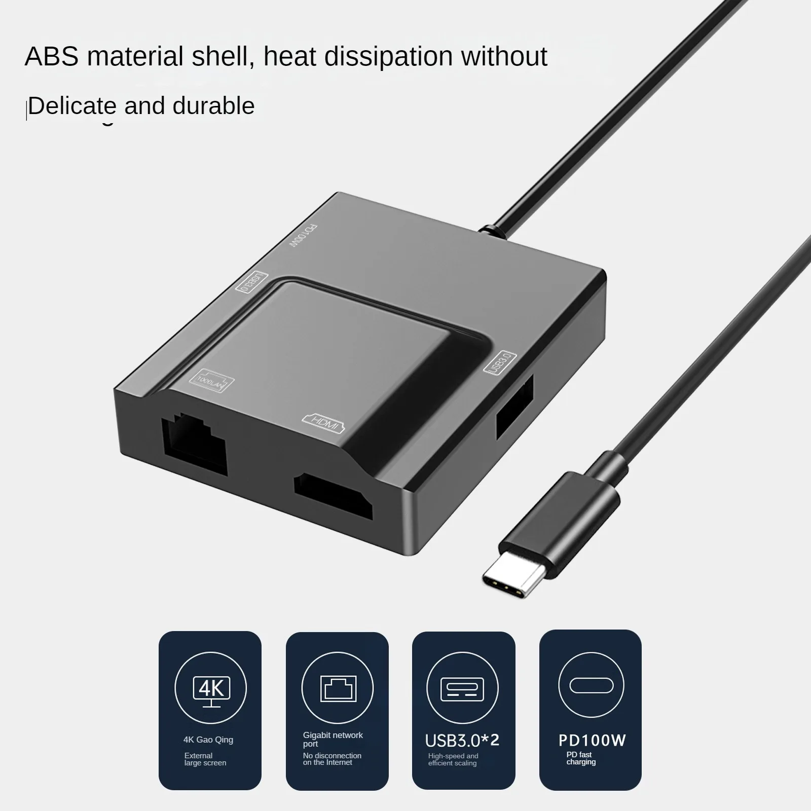 5-In-1 USB Type C to 4K HDMI-Compatible HUB Adapter RJ45 Converter PD 100W Fast Charging double USB 3.0 For Macbook PC amsung TV
5-In-1 USB Type C to 4K HDMI-Compatible HUB Adapter RJ45 Converter PD 100W Fast Charging double USB 3.0 For Macbook PC amsung TV