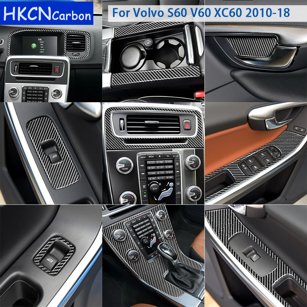For Volvo S60 V60 XC60 2010-2018 Accessories Carbon Fiber Car Interior Center Console Door Gear Cover Trim Sticker
For Volvo S60 V60 XC60 2010-2018 Accessories Carbon Fiber Car Interior Center Console Door Gear Cover Trim Sticker