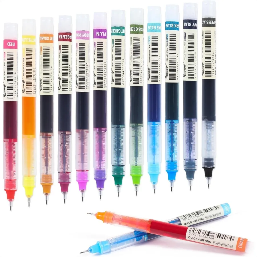 12pcs Gel Ink Pens Liquid Ink Rollerball Multi Color Pen 0.5 mm Fine Point Smooth Writing Pens Cute Pen Back to School plies
12pcs Gel Ink Pens Liquid Ink Rollerball Multi Color Pen 0.5 mm Fine Point Smooth Writing Pens Cute Pen Back to School plies
