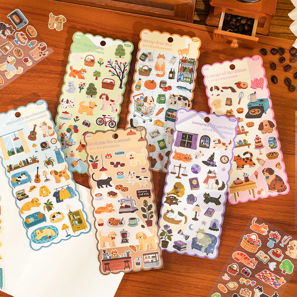 6Packs Mr. Paper Tiny Daily Animal Stickers Cute Journal Collage Material, Multi-Purpose Decals For Diary & Card Sleeve Decor
6Packs Mr. Paper Tiny Daily Animal Stickers Cute Journal Collage Material, Multi-Purpose Decals For Diary & Card Sleeve Decor