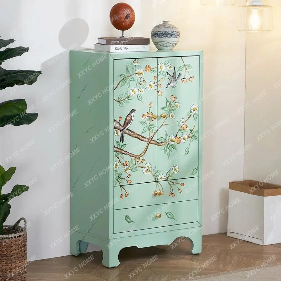 Painted porch crevice cabinet retro sofa side storage locker
Painted porch crevice cabinet retro sofa side storage locker