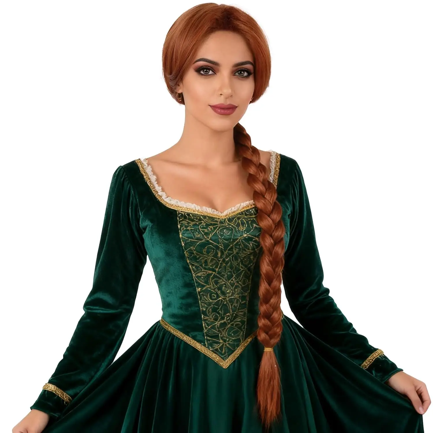 Синтетический длинный плетеный женский костюмный парик Красновато-коричневый плетеный термостойкий парик для косплея на Хэллоуин, аниме, вечерние
Синтетический длинный плетеный женский костюмный парик Красновато-коричневый плетеный термостойкий парик для косплея на Хэллоуин, аниме, вечерние