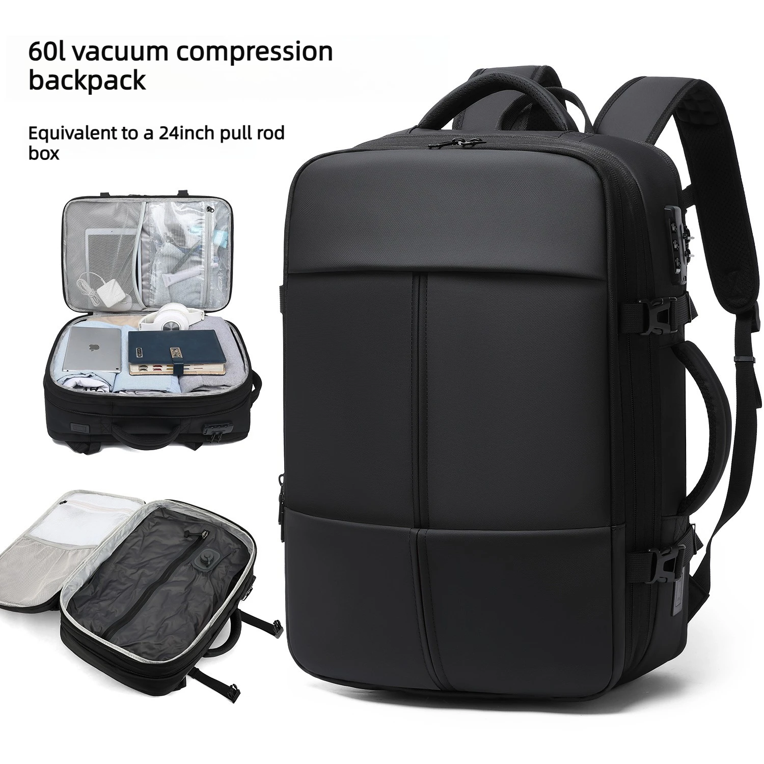 Men Travel Backpack vacuum compression 19 inch Laptop Backpack Business Large Capacity school Backpack Expanded Hiking
Men Travel Backpack vacuum compression 19 inch Laptop Backpack Business Large Capacity school Backpack Expanded Hiking