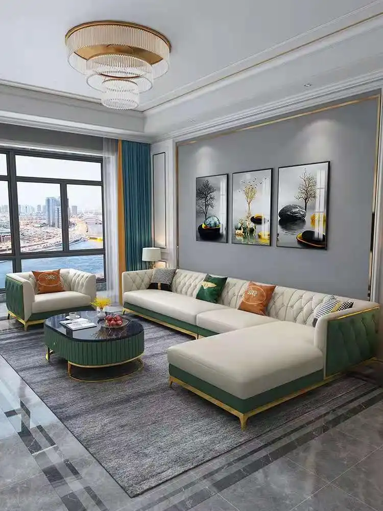 2021 new leather modern light luxury corner sof a high-end customized leather sofa small apartment s ofa
2021 new leather modern light luxury corner sof a high-end customized leather sofa small apartment s ofa