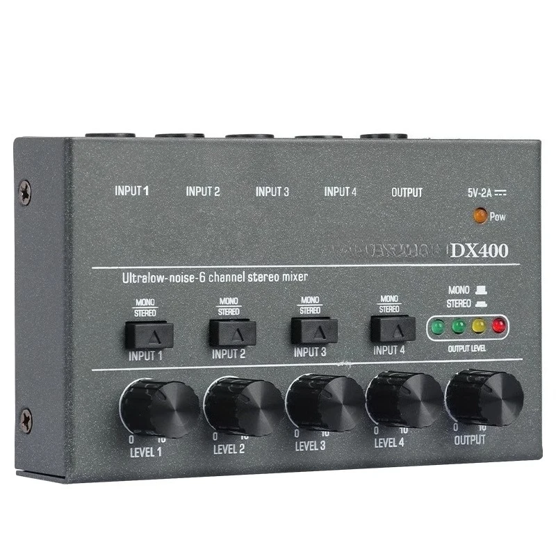 Mixer Multi-Input 4/6/8 Multi-In and Out Audio Instrument Electric Blowpipe Microphone 6.5/3 Universal Stereo
Mixer Multi-Input 4/6/8 Multi-In and Out Audio Instrument Electric Blowpipe Microphone 6.5/3 Universal Stereo