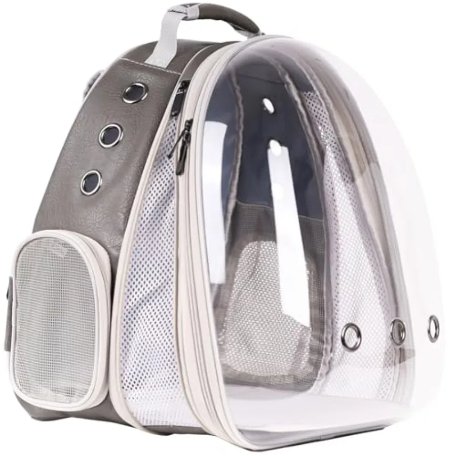 Front Extension Cat Backpack Carrier Cage for Large Cat Up to 20 Pounds Synthetic Leather Space Capsule Clear Bubble Window Pet
Front Extension Cat Backpack Carrier Cage for Large Cat Up to 20 Pounds Synthetic Leather Space Capsule Clear Bubble Window Pet