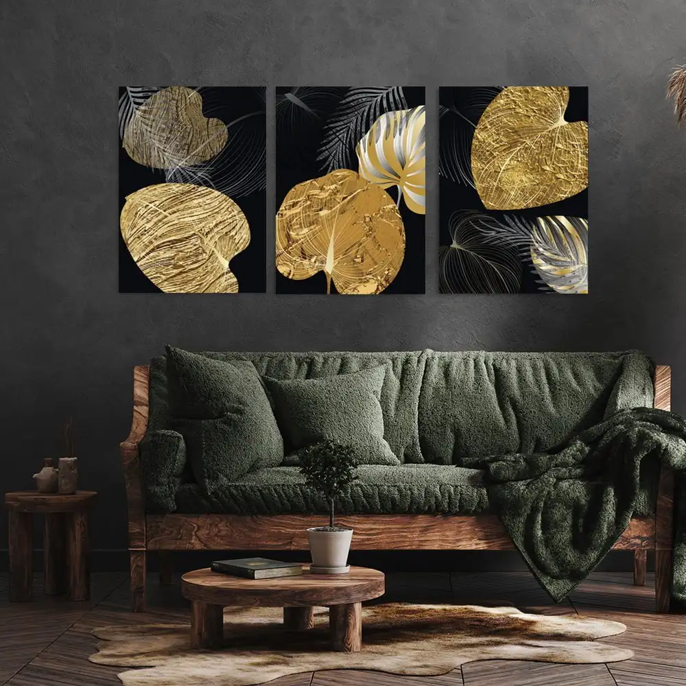 Black Tauxed Canvas Art Art Painting Nordic Living Room Decoration Picture Black Golden Plant Leaf Canvas Poster Print Modern Ho
Black Tauxed Canvas Art Art Painting Nordic Living Room Decoration Picture Black Golden Plant Leaf Canvas Poster Print Modern Ho