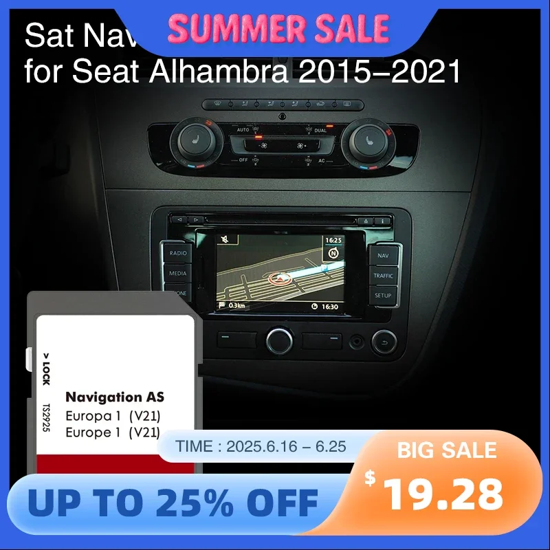 for Alhambra Navi System 2015-2021 Navigation SD AS V21 Map Cover Netherlands Germany France GPS Card
for Alhambra Navi System 2015-2021 Navigation SD AS V21 Map Cover Netherlands Germany France GPS Card