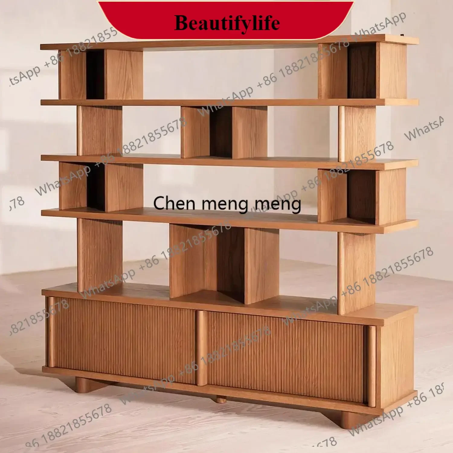 M138solid wood floor-to-ceiling Bogu shelf high-end living room open North American black walnut bookshelf storage locker
M138solid wood floor-to-ceiling Bogu shelf high-end living room open North American black walnut bookshelf storage locker
