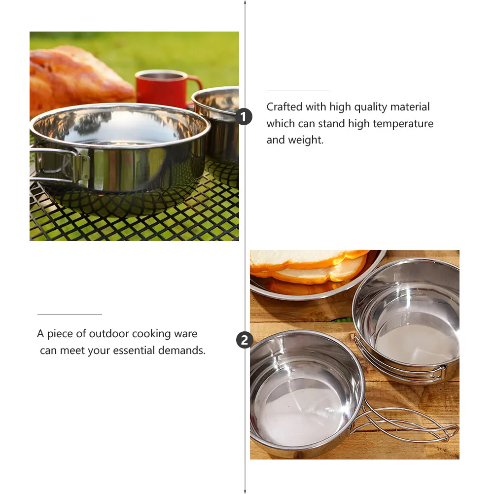 1pc Stainless Steel Folding Bowl High Temperature Resistant Outdoor Camping Cookware Perfect for Picnic Hiking Portable Durable
1pc Stainless Steel Folding Bowl High Temperature Resistant Outdoor Camping Cookware Perfect for Picnic Hiking Portable Durable
