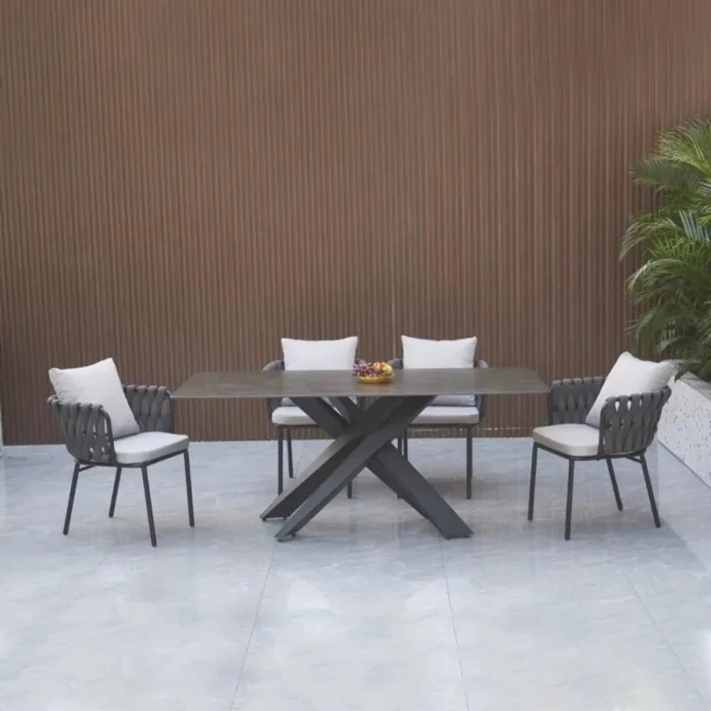 Outdoor table and chair courtyard villa high-end outdoor leisure rattan chair garden balcony rock slab dining
Outdoor table and chair courtyard villa high-end outdoor leisure rattan chair garden balcony rock slab dining