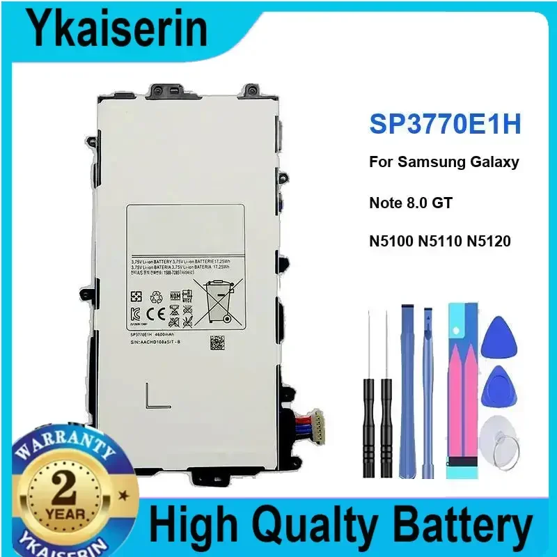SP3770E1H Tablet Battery for Samsung Note 8.0" GT-N5100 N5110 N5120 4600mAh SP3770ElH Tablet Batteries Bateria Tools Warranty
SP3770E1H Tablet Battery for Samsung Note 8.0" GT-N5100 N5110 N5120 4600mAh SP3770ElH Tablet Batteries Bateria Tools Warranty
