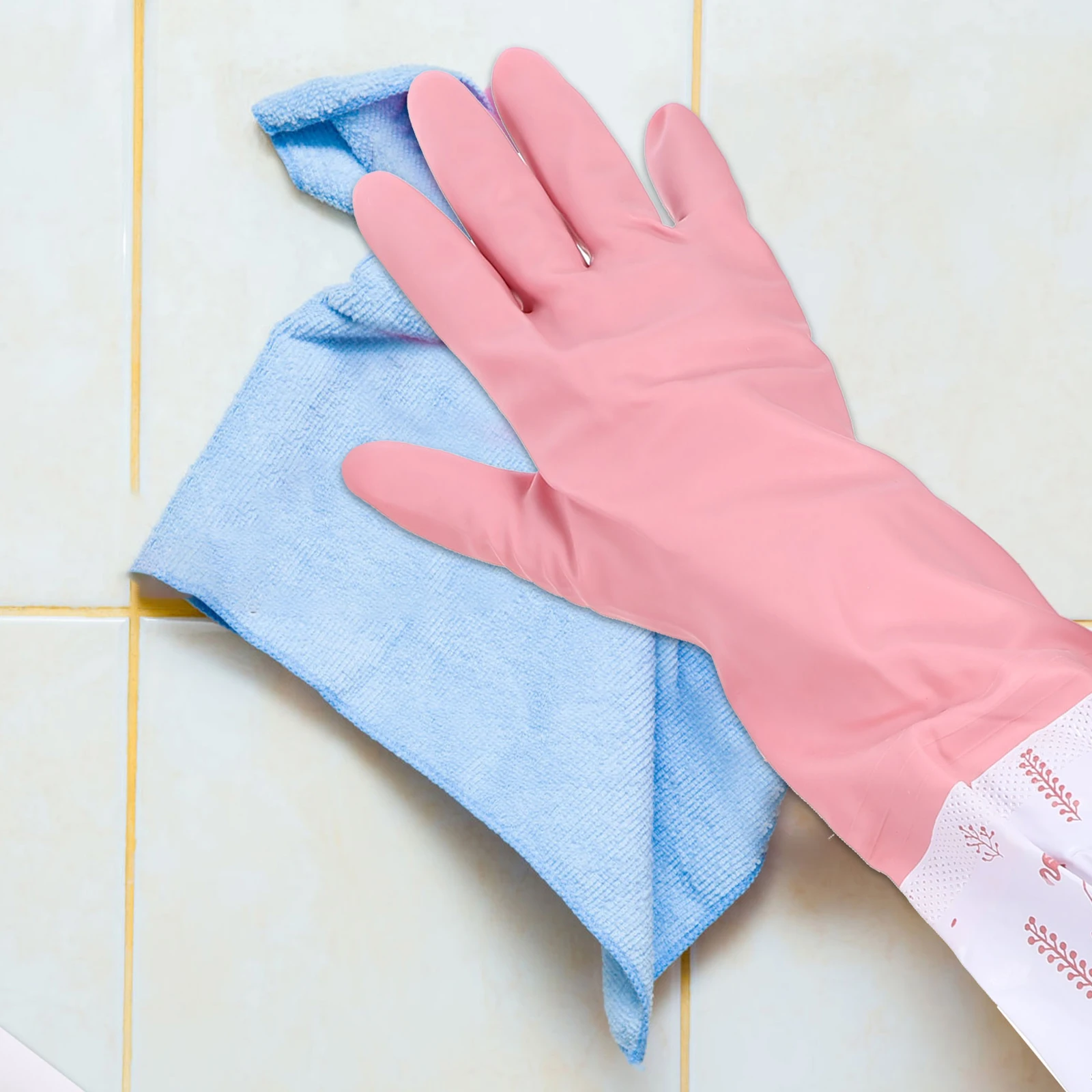 2 Pair Waterproof Thickened Warm Lining Dishwashing Rubber Long Gloves Slip Resistant Lightweight Durable Elastic Hang Hole For
2 Pair Waterproof Thickened Warm Lining Dishwashing Rubber Long Gloves Slip Resistant Lightweight Durable Elastic Hang Hole For