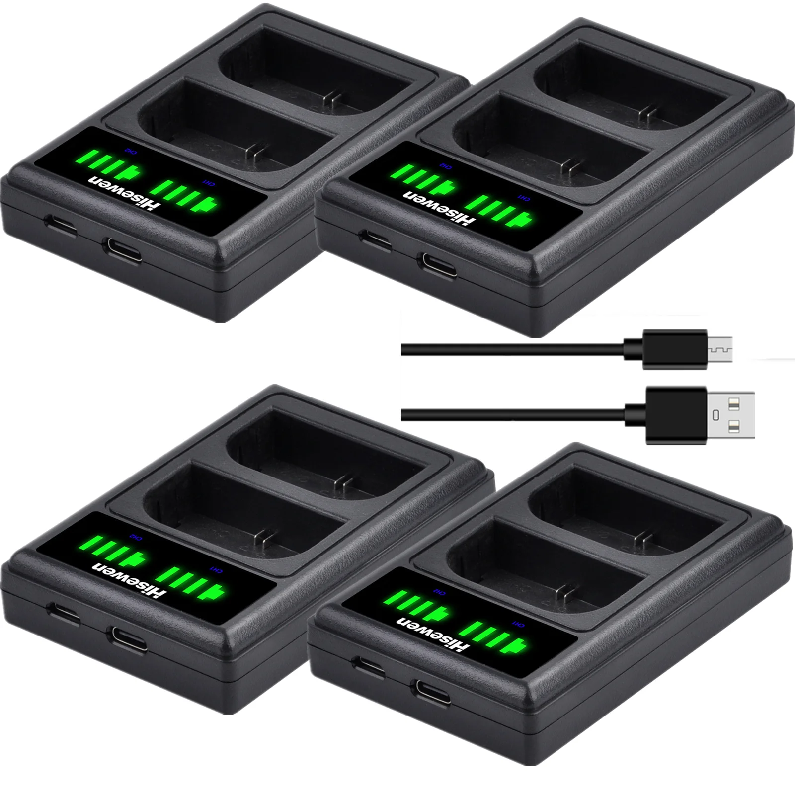 1Pcs LP-E17 NP-FW50 LP-E6 NP-W126 EN-EL20 EN-EL15C EN-EL23 EN-EL14 BMB9E EN-EL3E Battery Charger with LED USB Dual Charger
1Pcs LP-E17 NP-FW50 LP-E6 NP-W126 EN-EL20 EN-EL15C EN-EL23 EN-EL14 BMB9E EN-EL3E Battery Charger with LED USB Dual Charger
